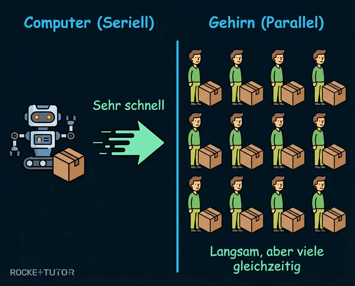 Vergleich Gehirn und Computer