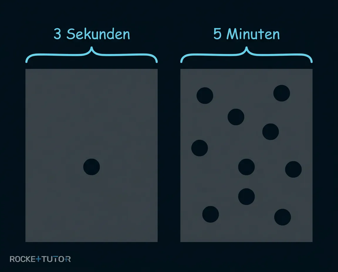 Röntgenfilm mit vielen Flecken