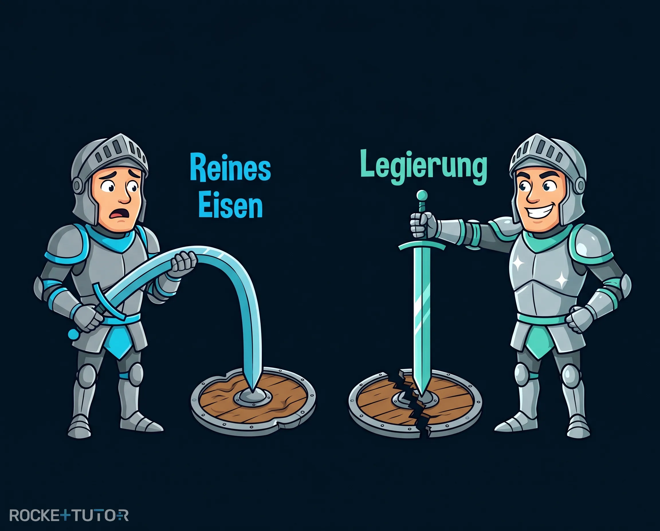 Ritter mit verbogenem Schwert