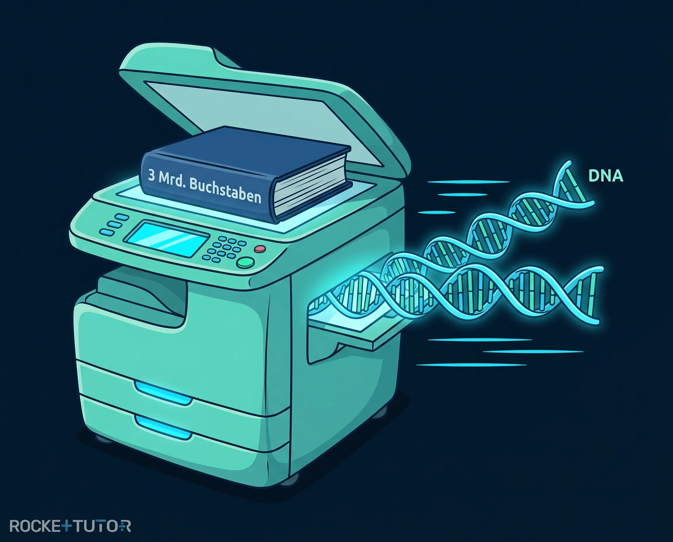 Biologischer Kopierer scannt DNA-Buch