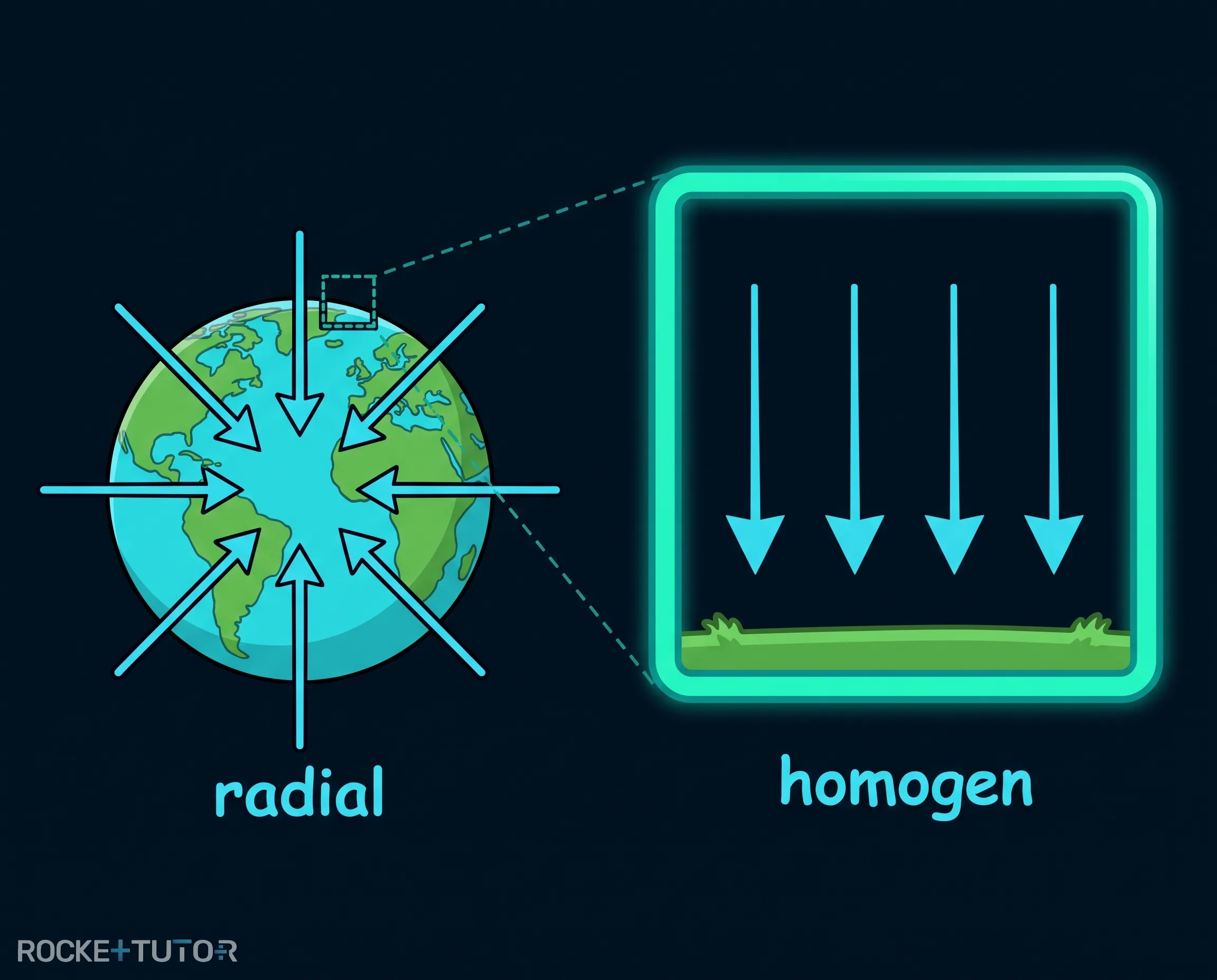 Gravitationsfeld der Erde