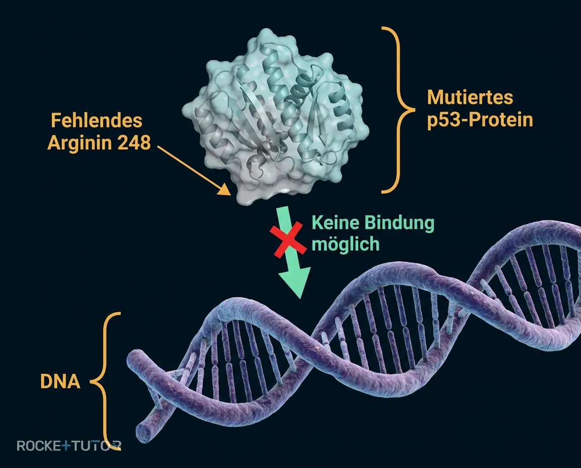 Mutiertes p53 Protein ohne Bindung
