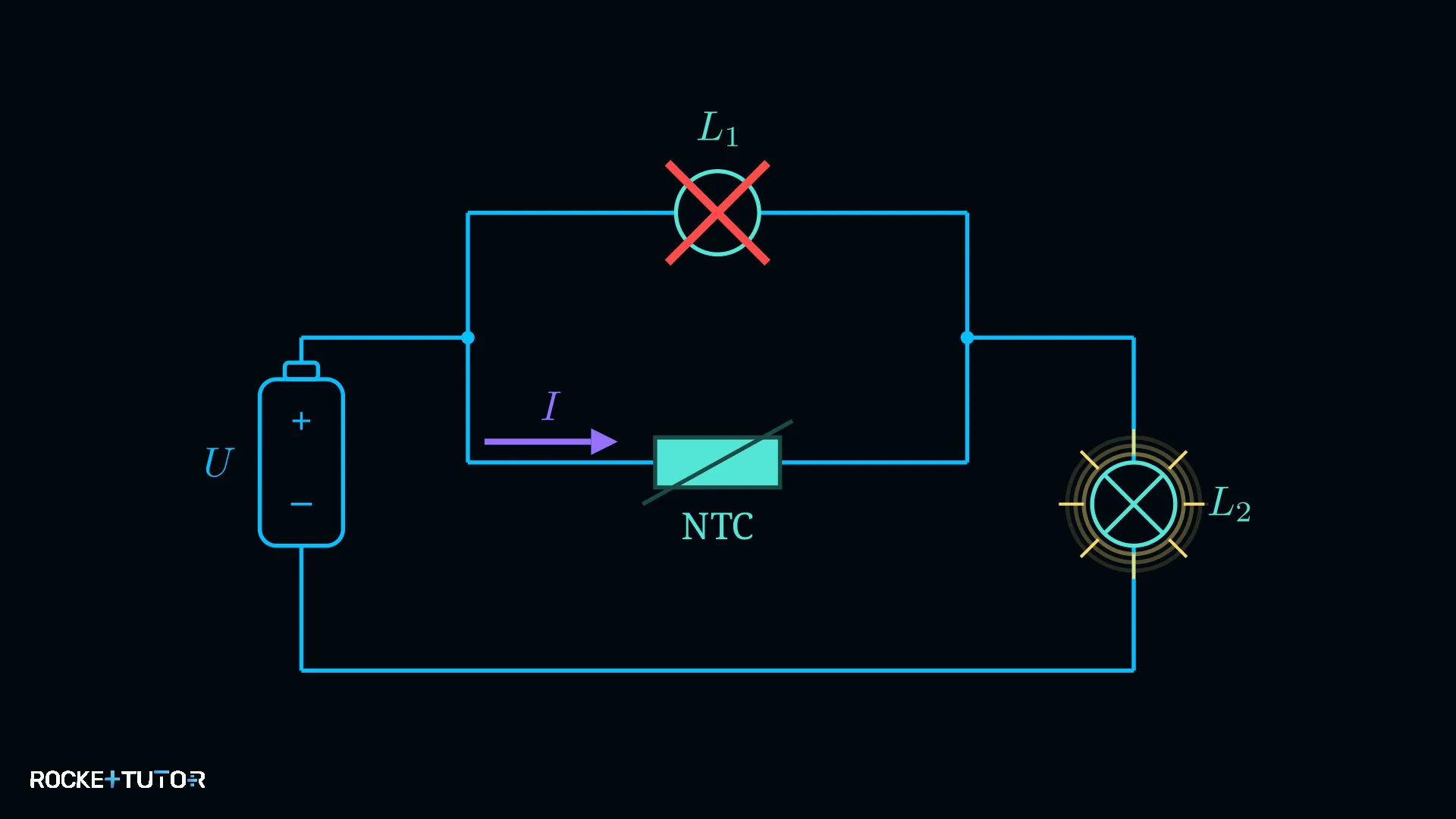 Schaltplan Lichterkette mit NTC
