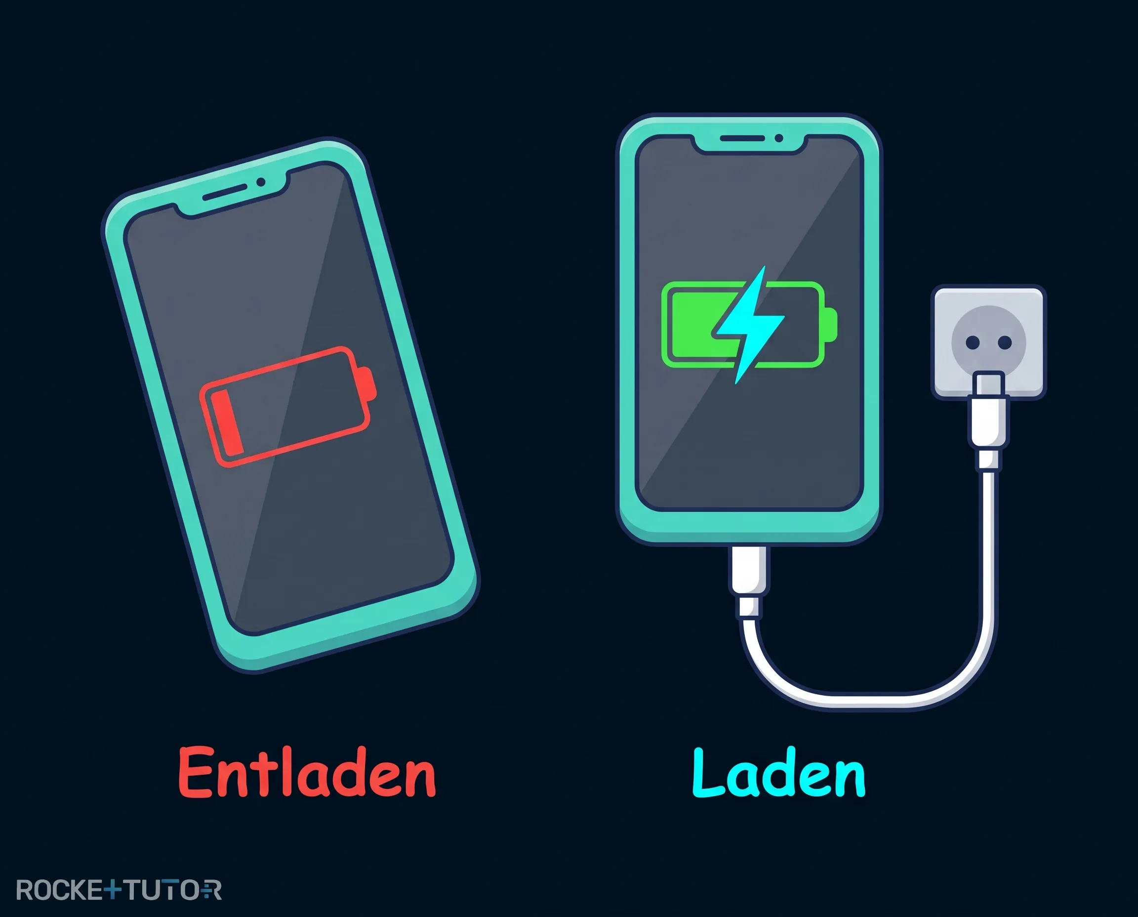 Handy Akku wird geladen
