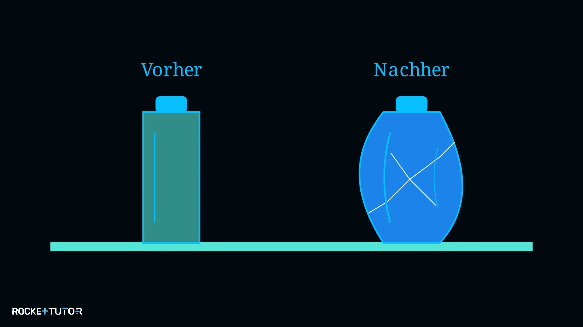 Geplatzte Plastikflasche aus Eis