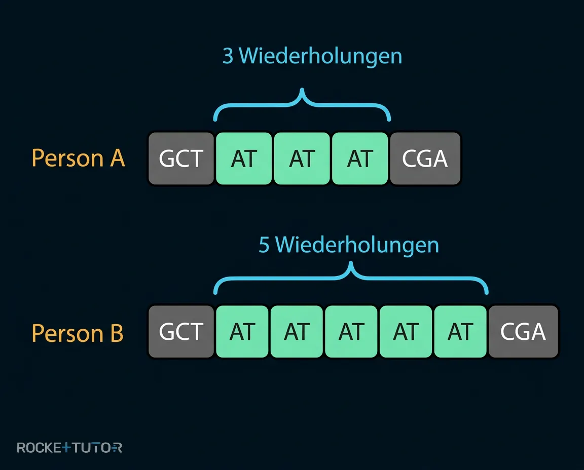 DNA Sequenz mit Mikrosatelliten