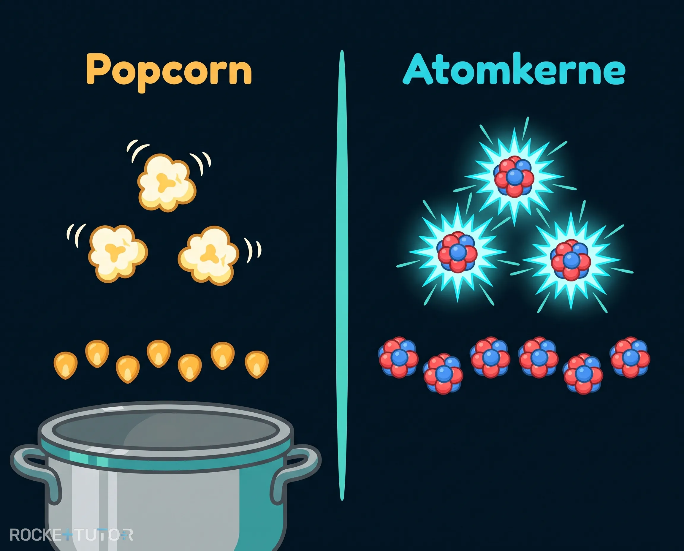 Popcorn im Topf Analogie