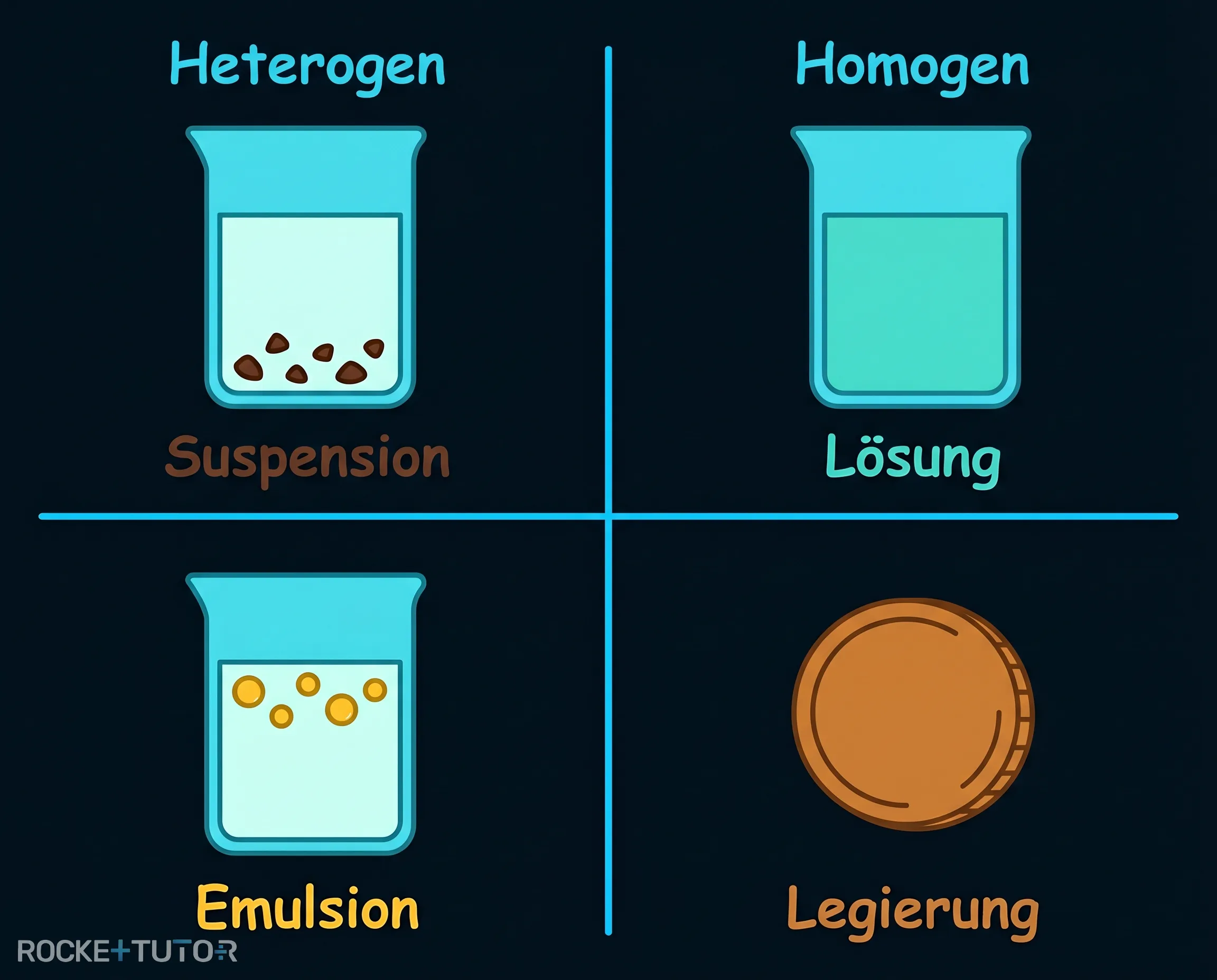 Übersicht verschiedener Stoffgemische