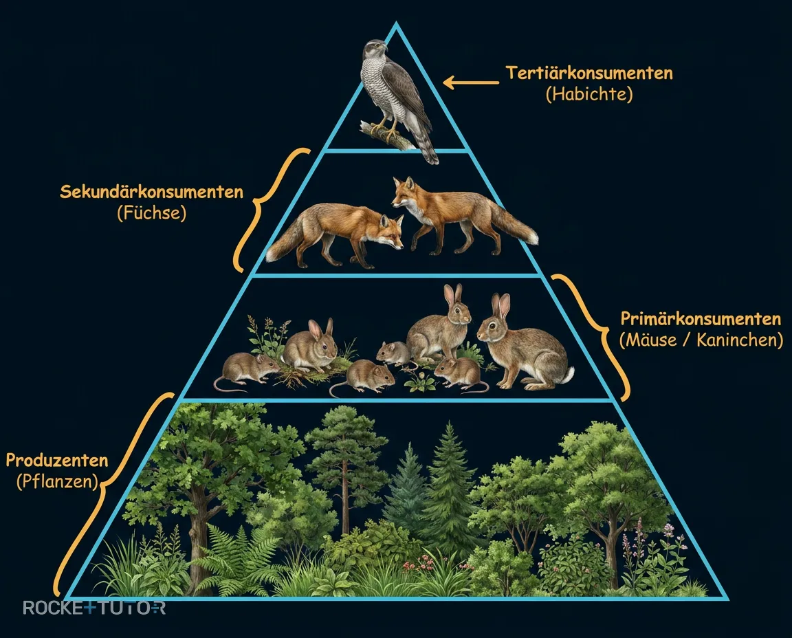 Biomassepyramide an Land