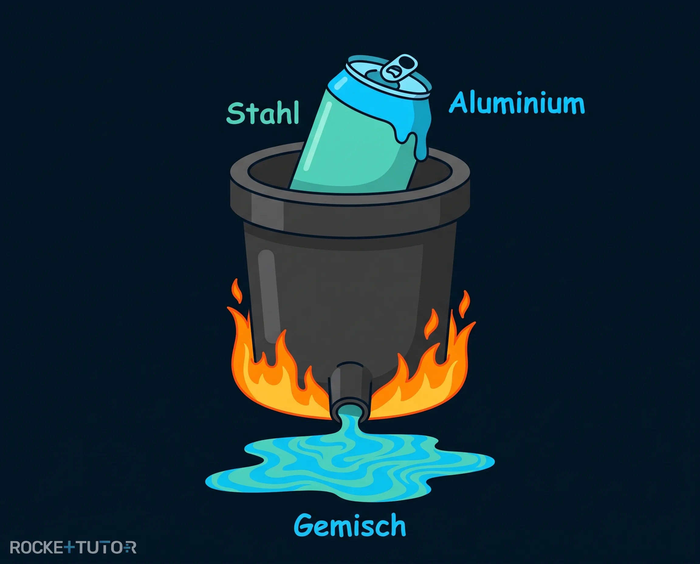 Materialgemisch bei Getränkedosen