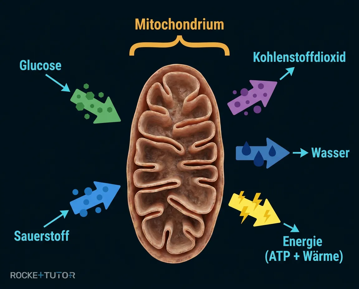 Zellatmung in den Mitochondrien