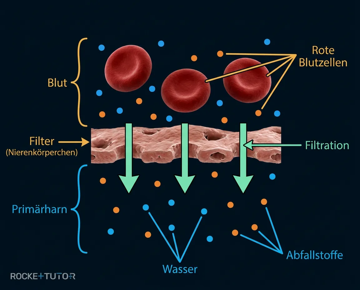 Filtration im Nierenkörperchen