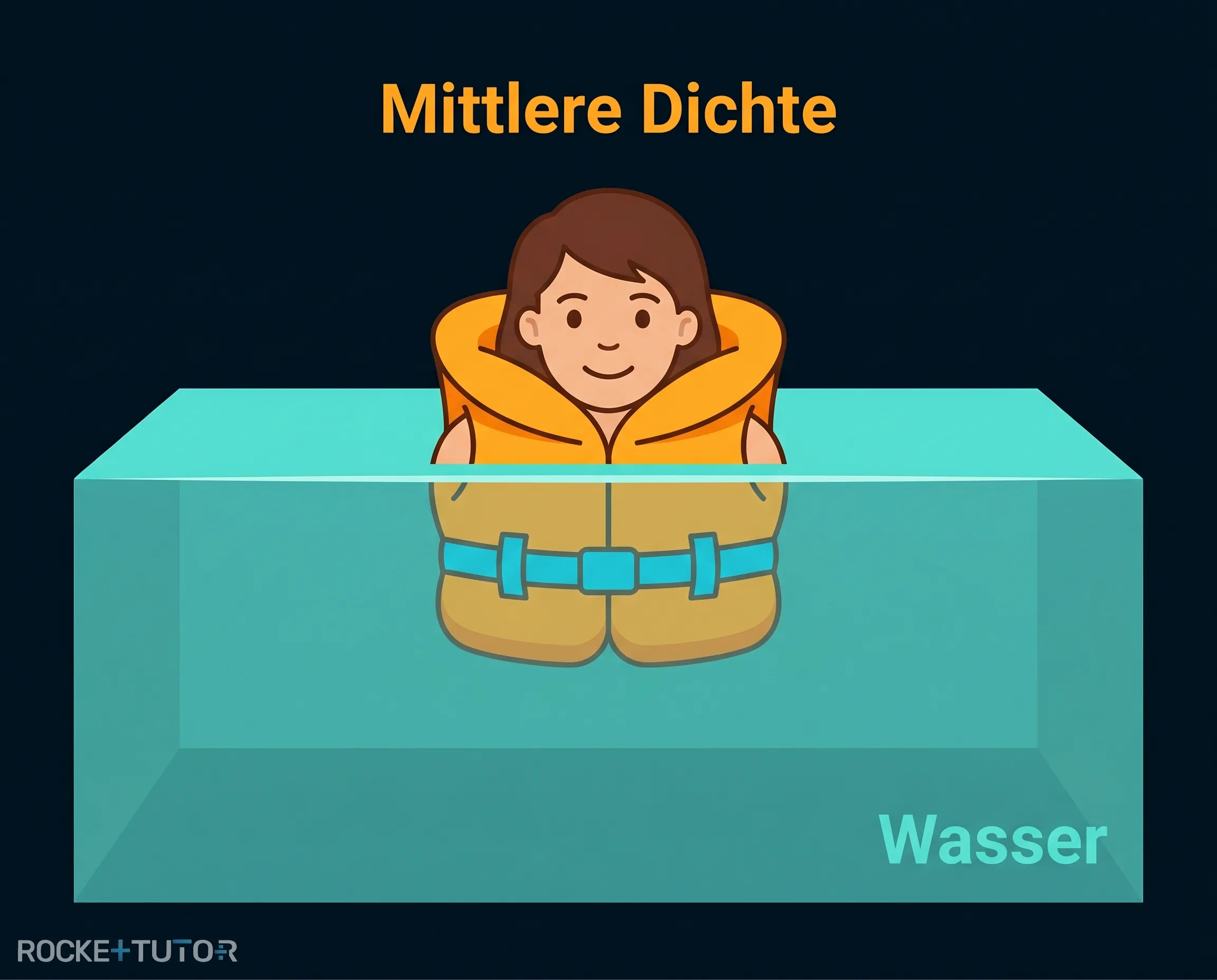 Rettungsweste im Wasser