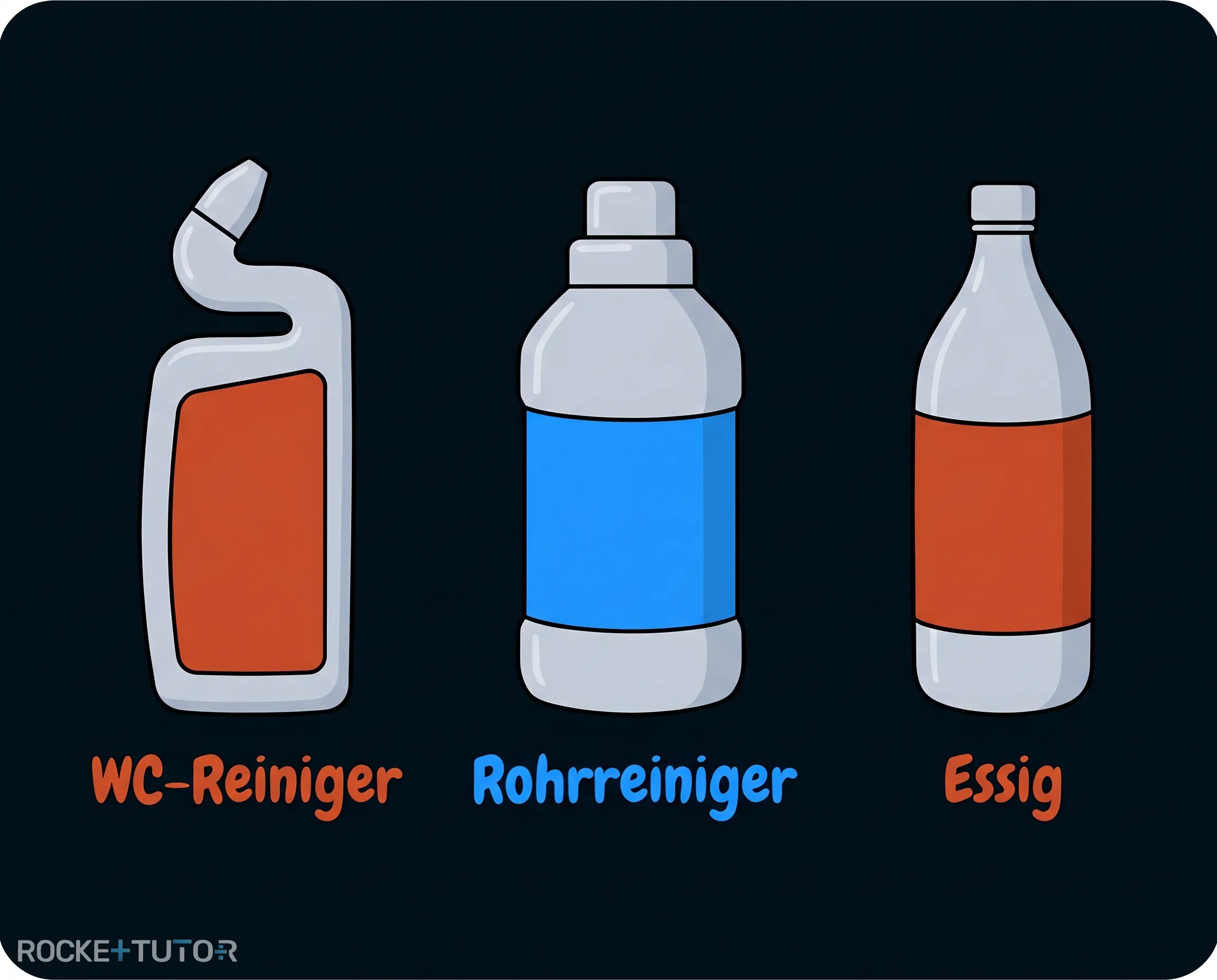 Verschiedene Reinigungsmittel im Supermarkt