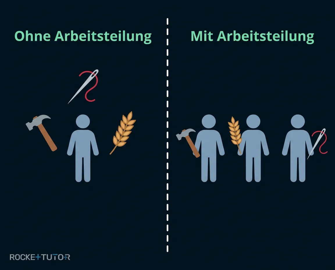 Menschen in verschiedenen Berufen als Analogie