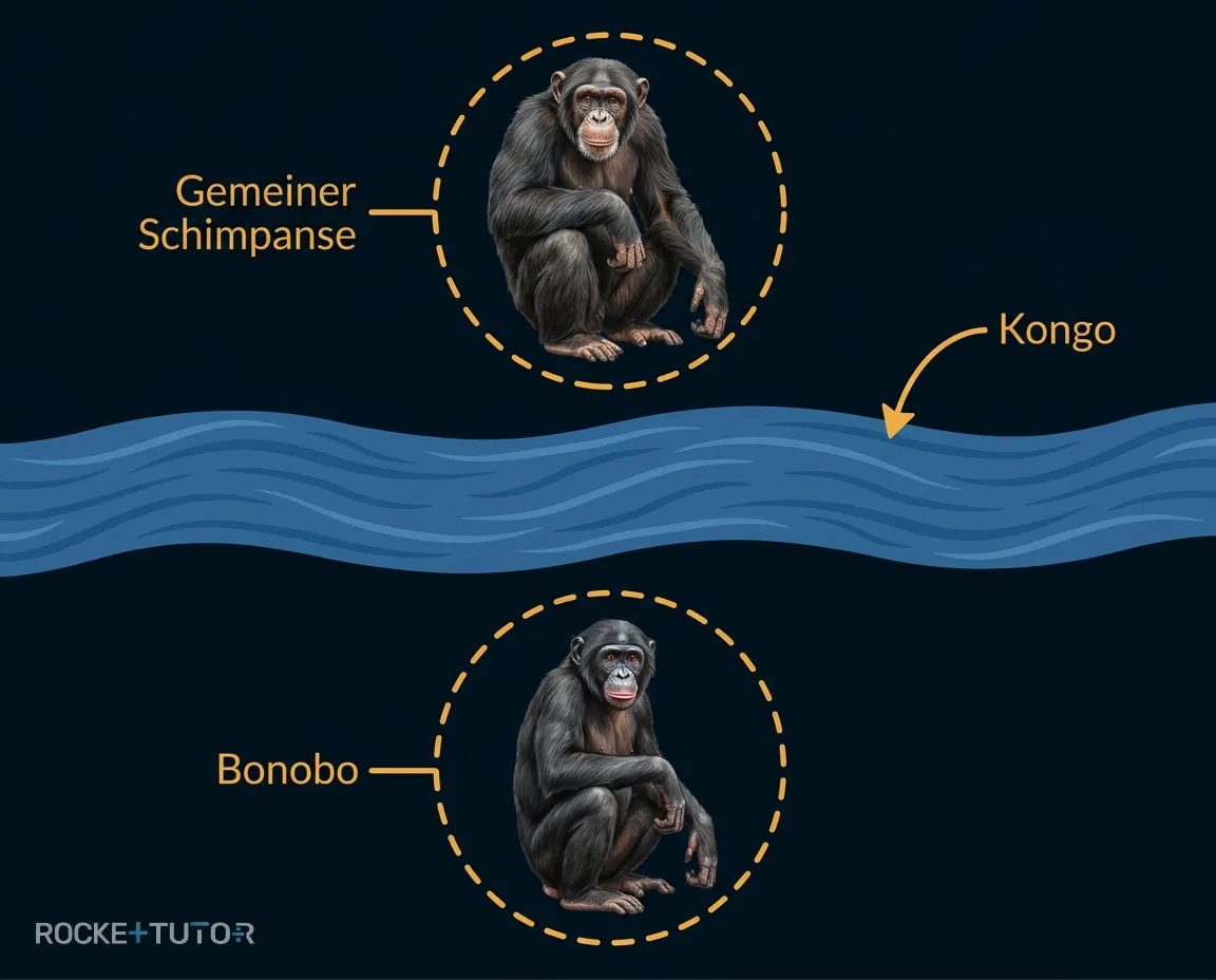 Vergleich von Schimpanse und Bonobo