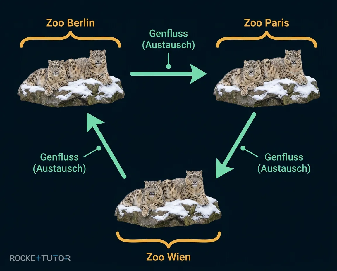 Schneeleopard im Zoo
