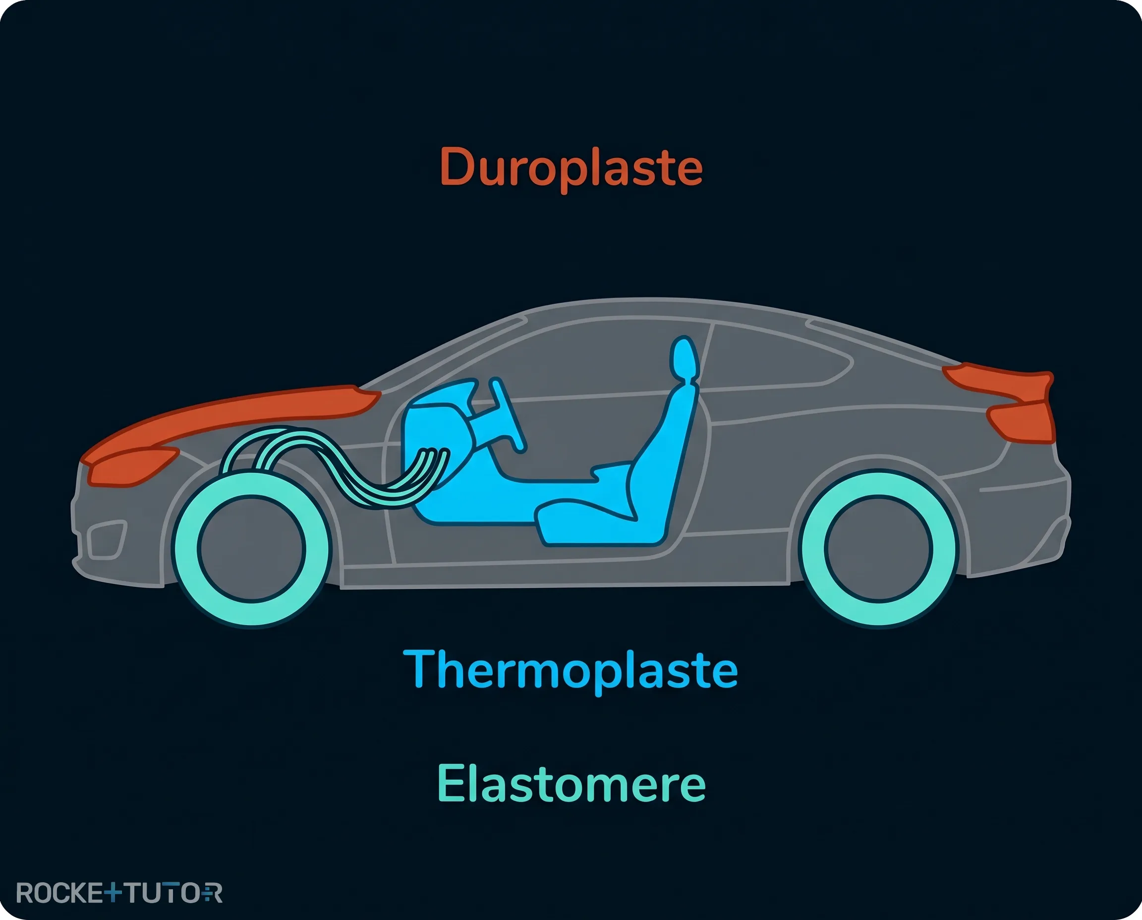 Autoteile und Polymerklassen