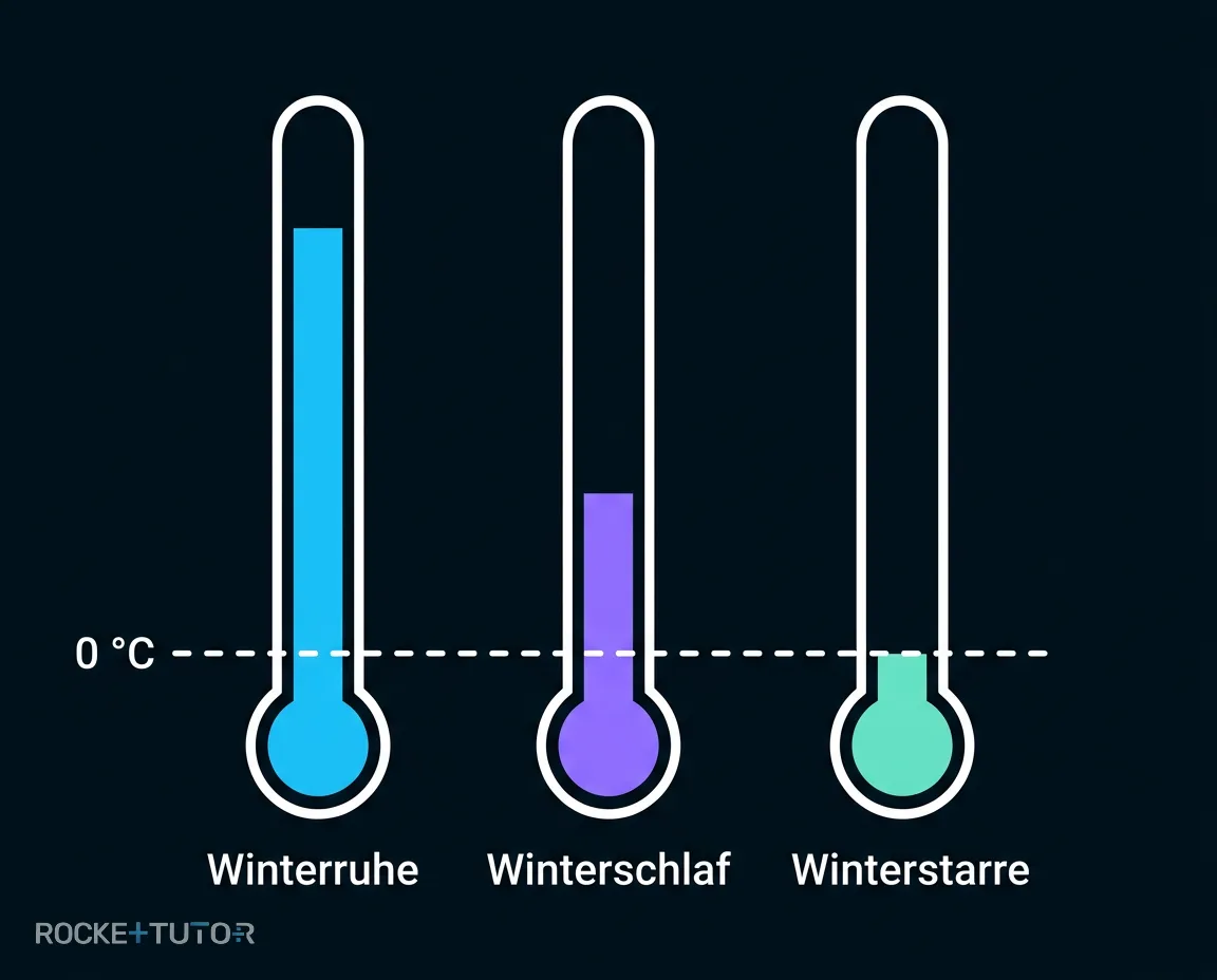 Frosch in Winterstarre