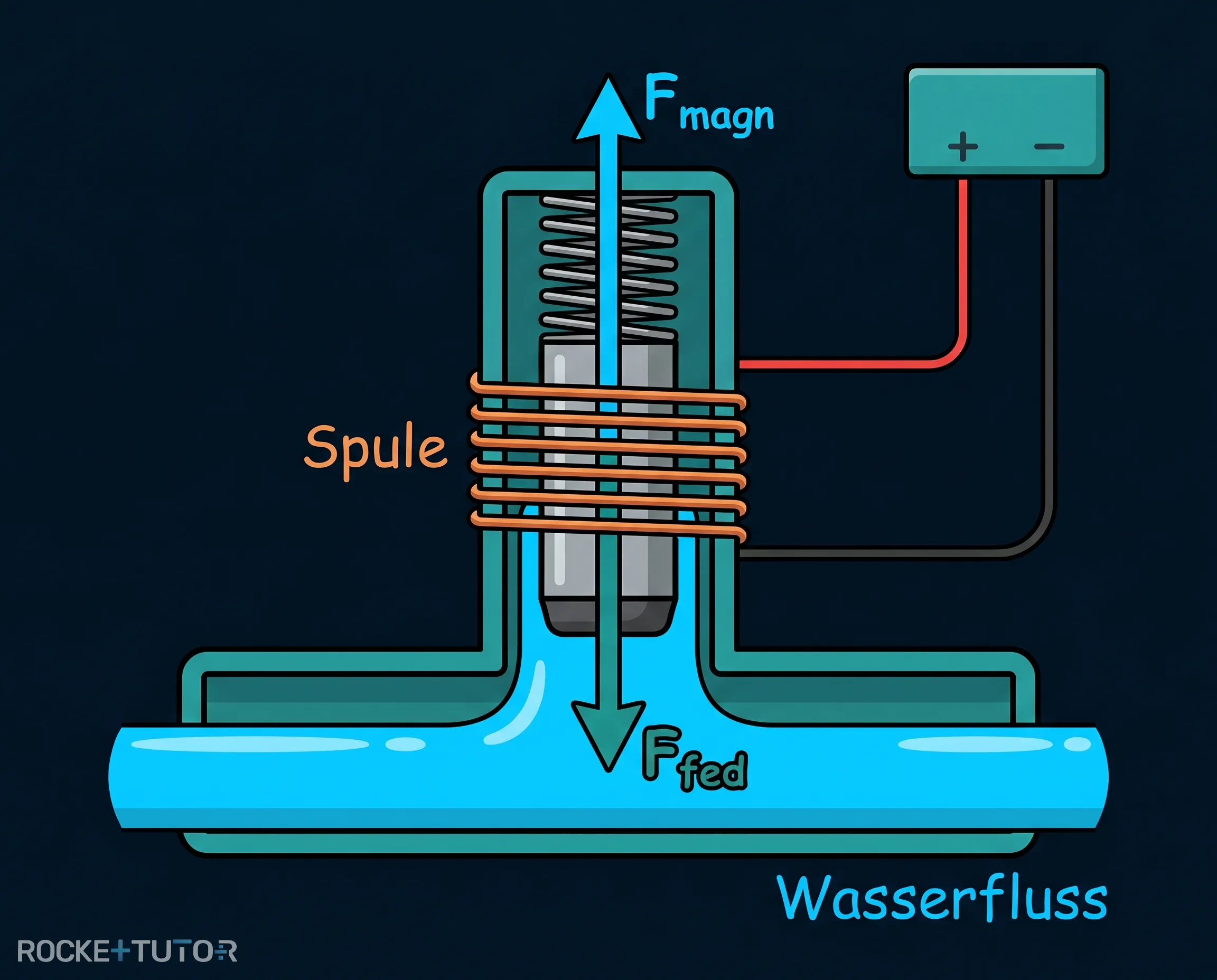 Magnetventil in einer Waschmaschine