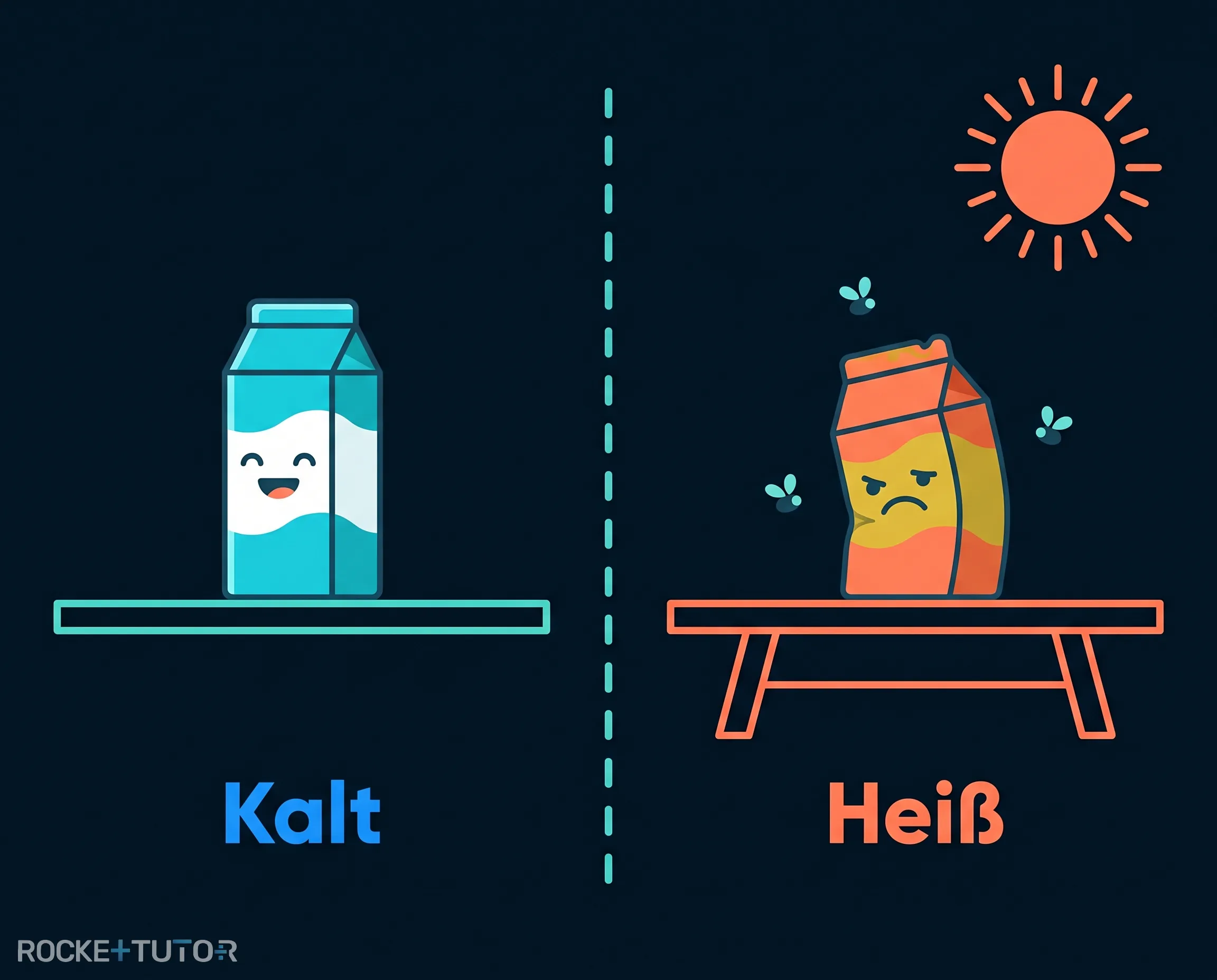 Kühlschrank und Sonne