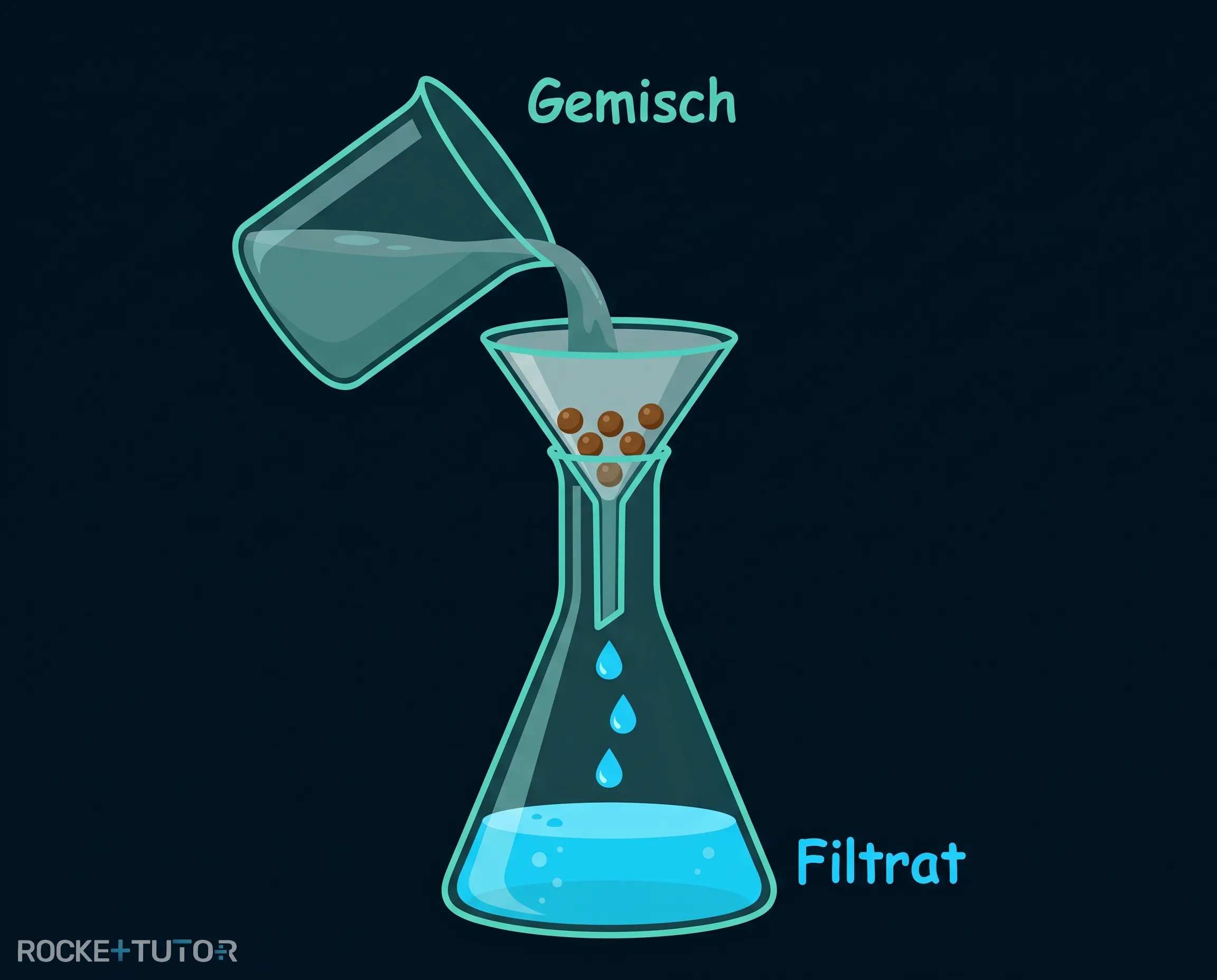 Filtration von schmutzigem Wasser