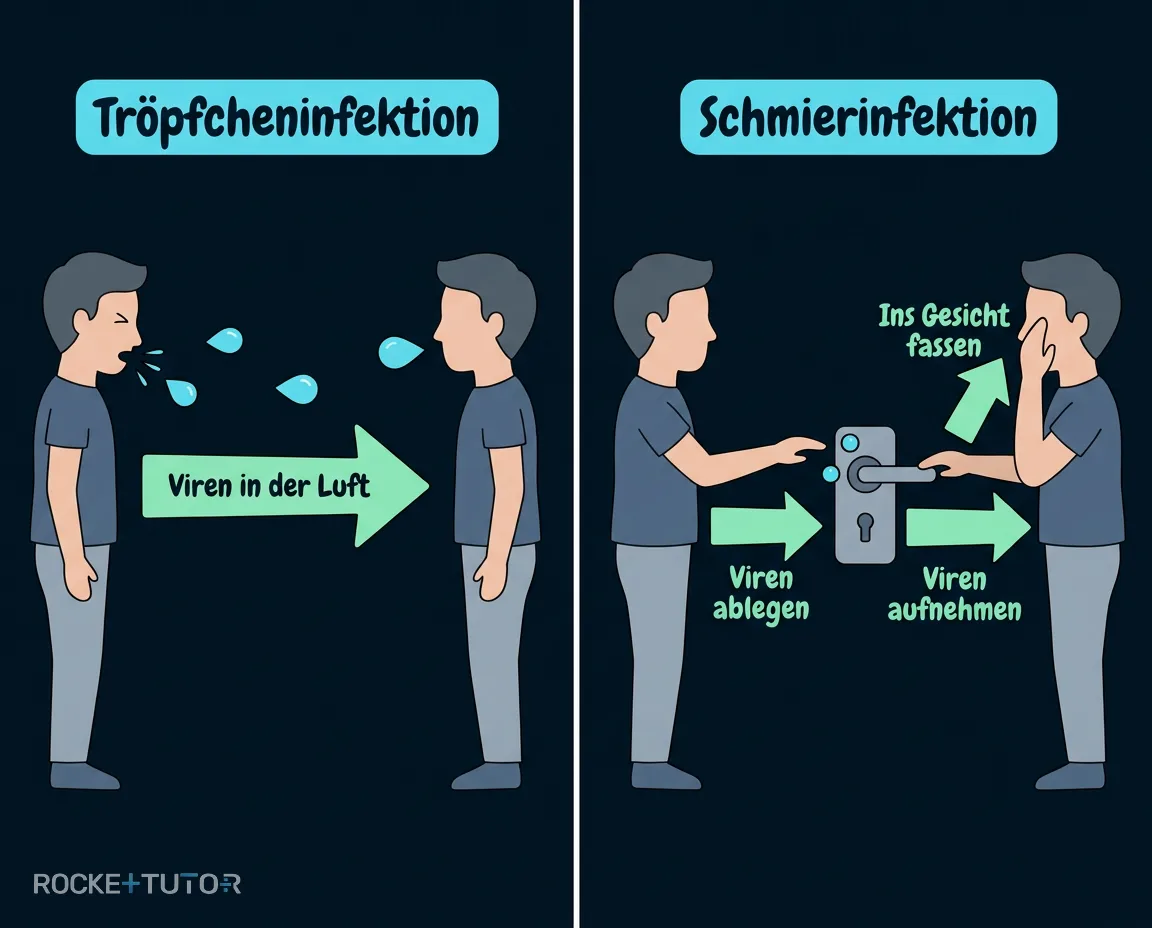 Tröpfchen- und Schmierinfektion