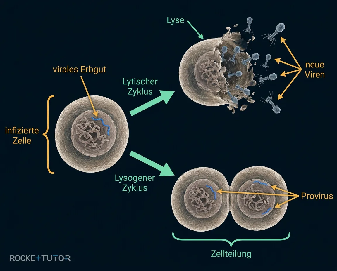 Lytischer und lysogener Zyklus