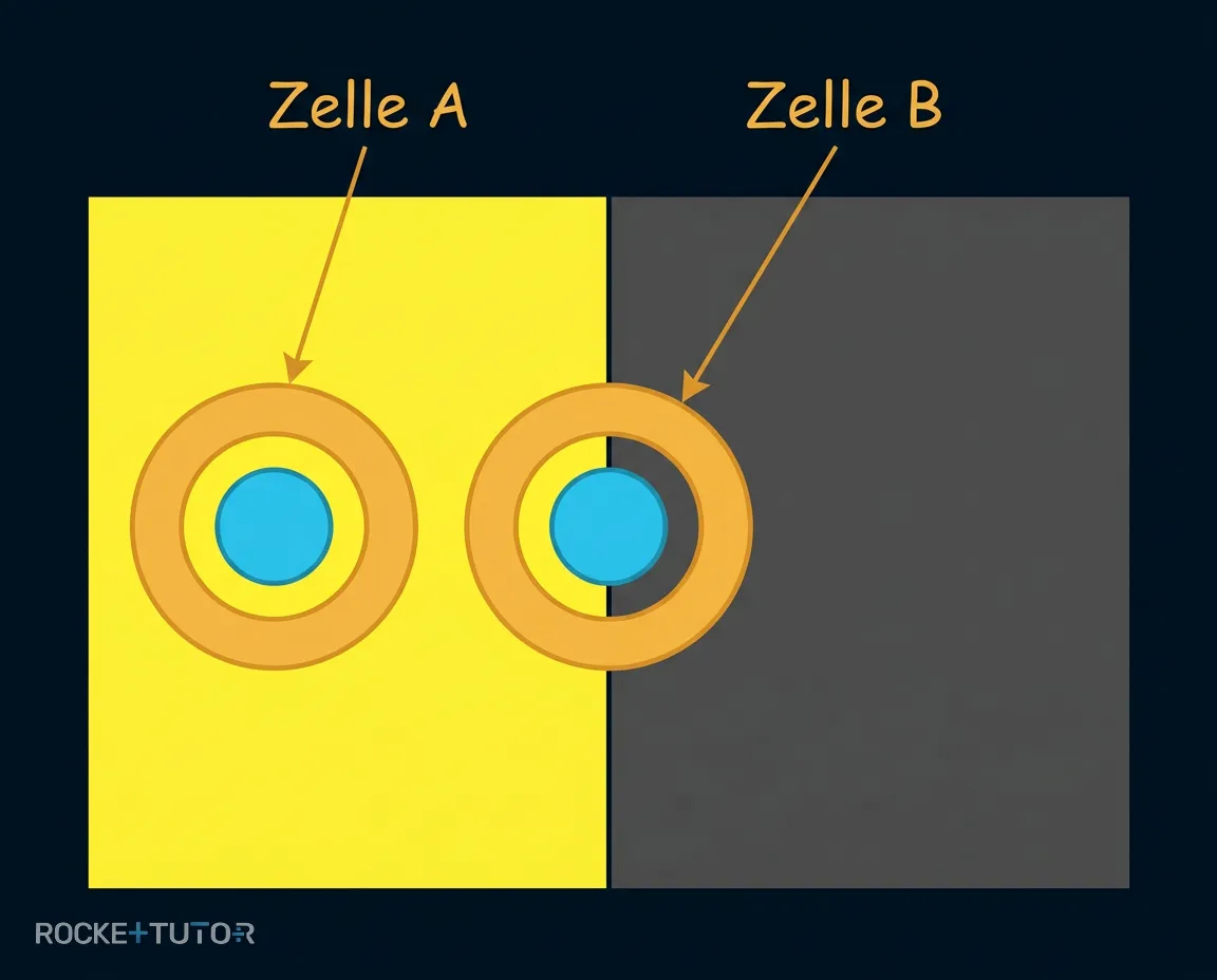 Rezeptive Felder an der Hell-Dunkel-Kante