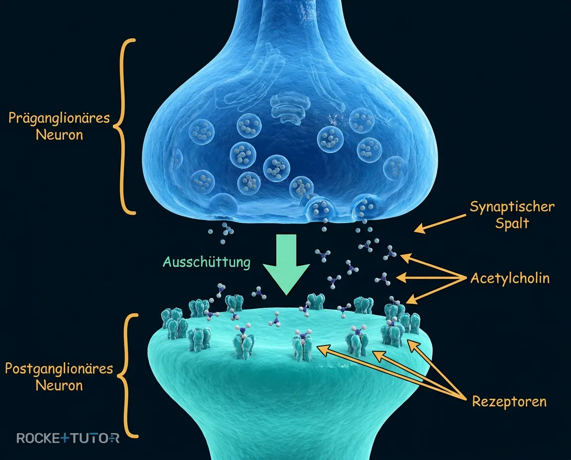 Neurotransmitter Acetylcholin im Ganglion