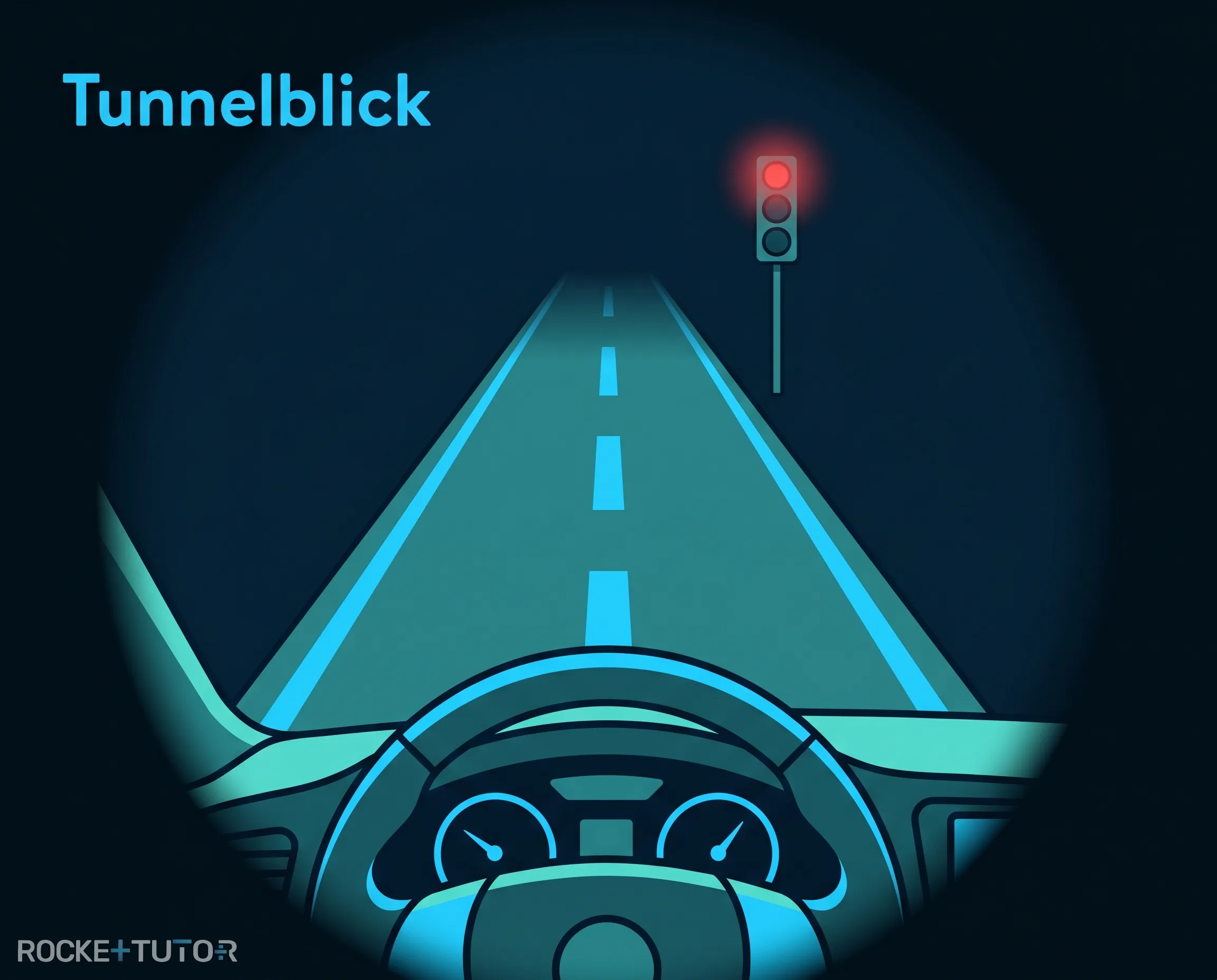 Tunnelblick beim Autofahren