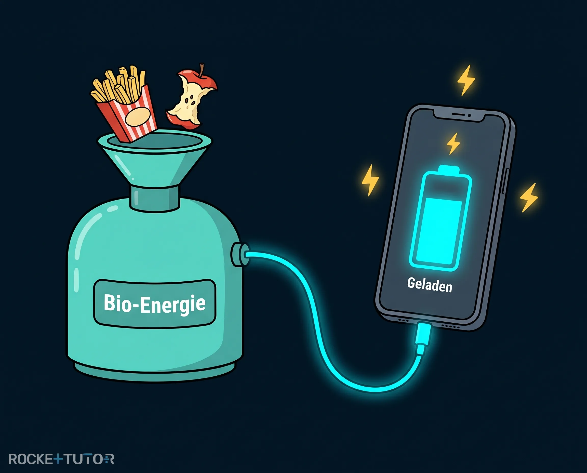 Handy wird mit Pflanzenenergie geladen