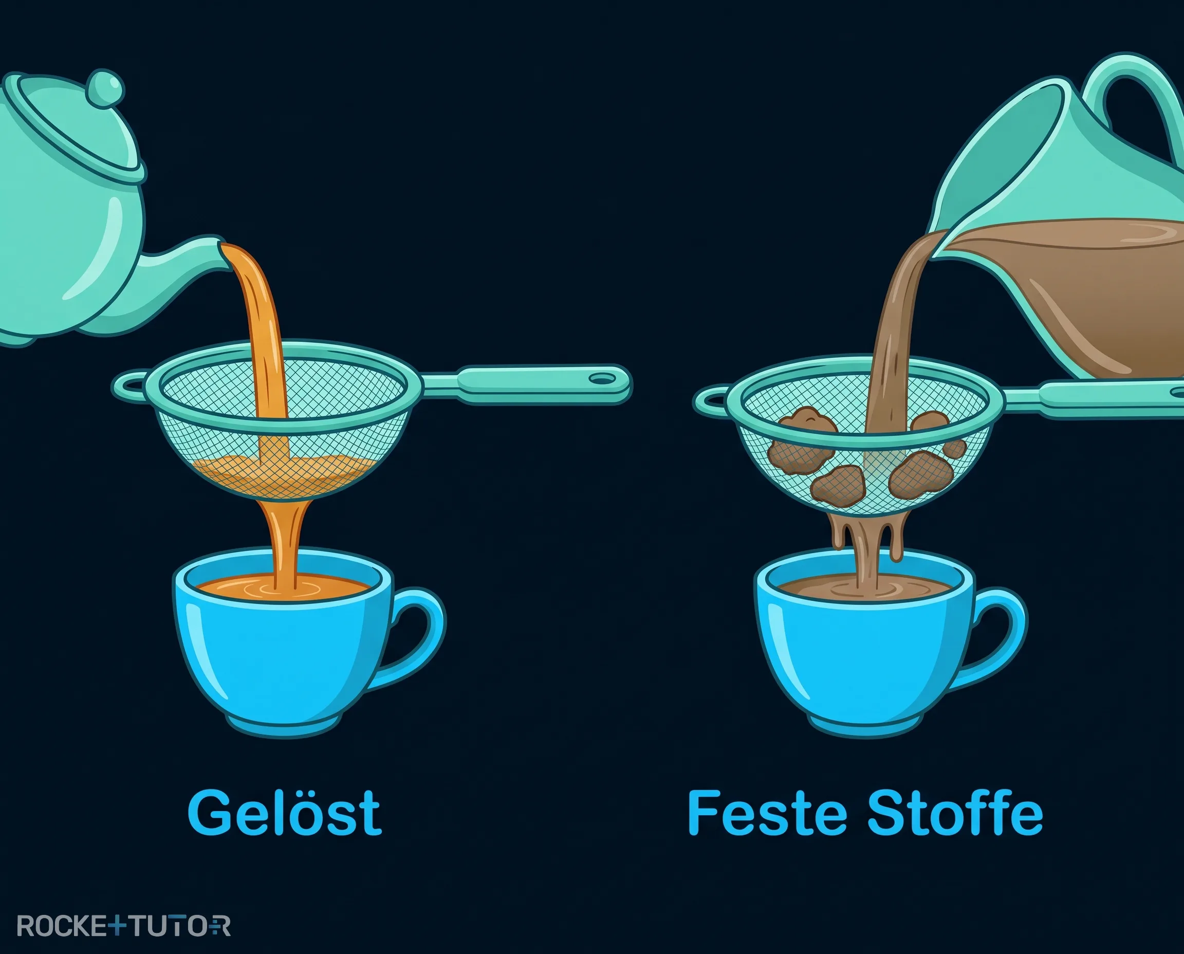 Tee mit Zuckerwürfel