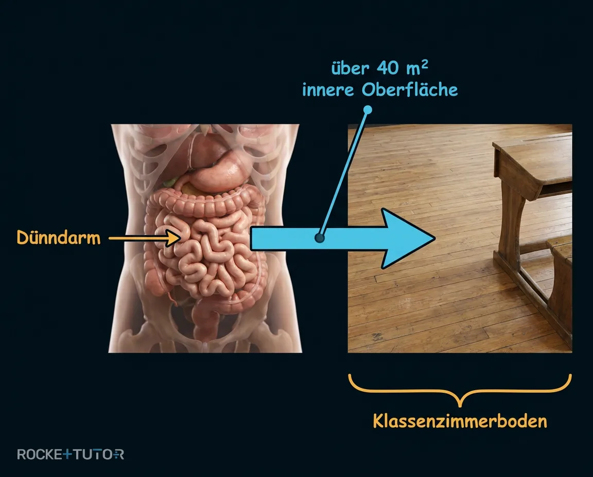 Zusammengerollter Fußboden im Bauch