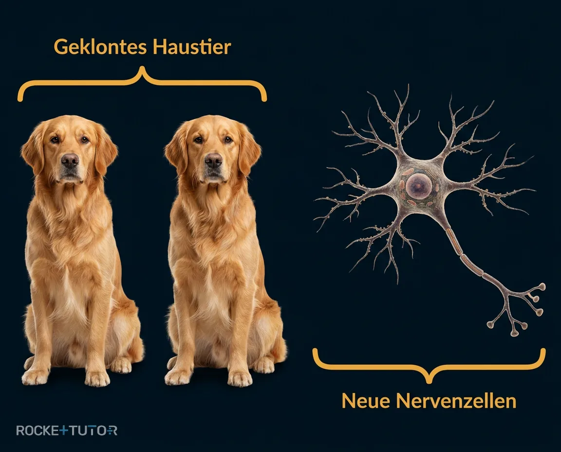 Hund und geklonter Hund