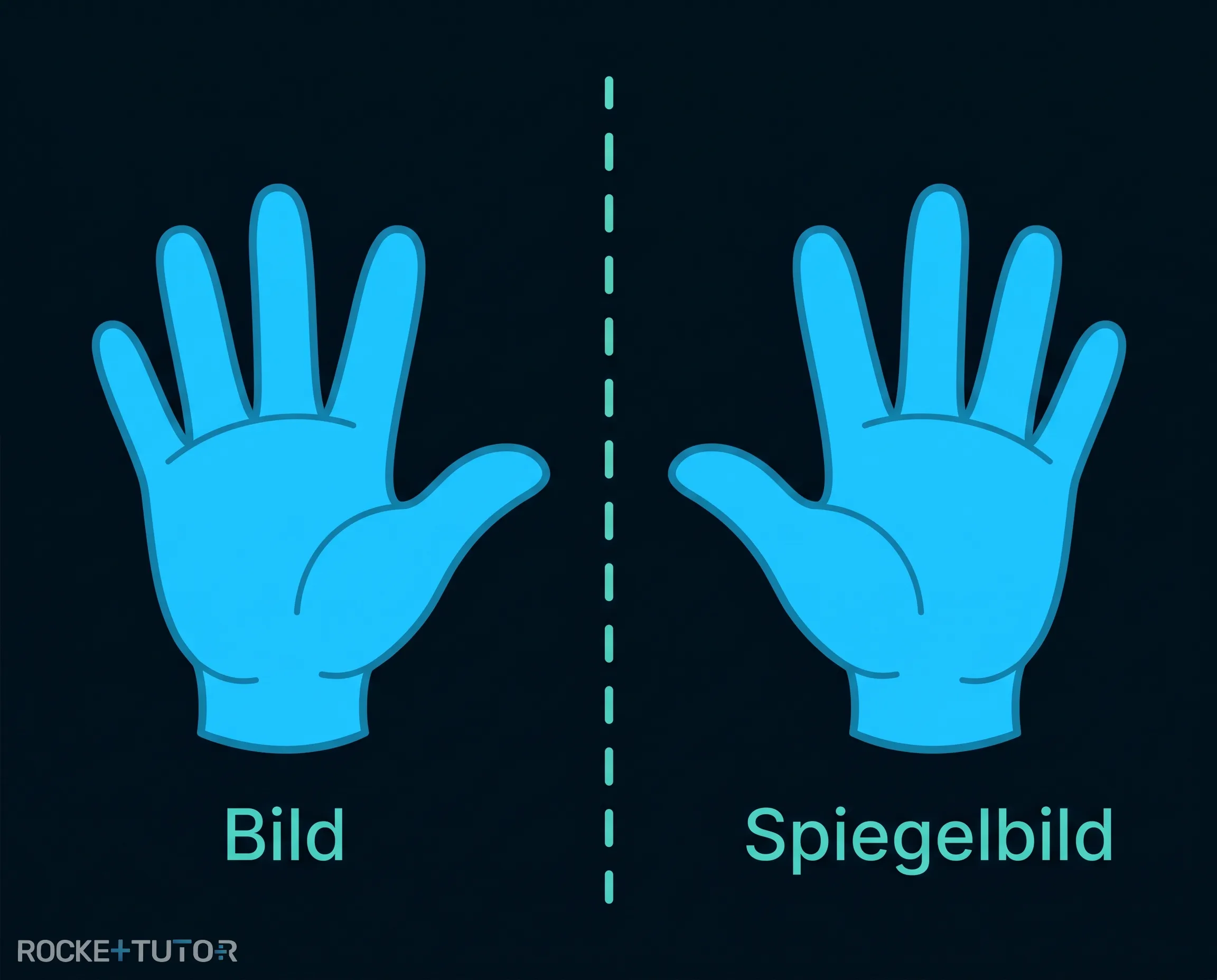 Linke und rechte Hand