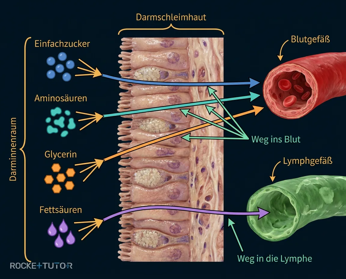 Resorption im Dünndarm