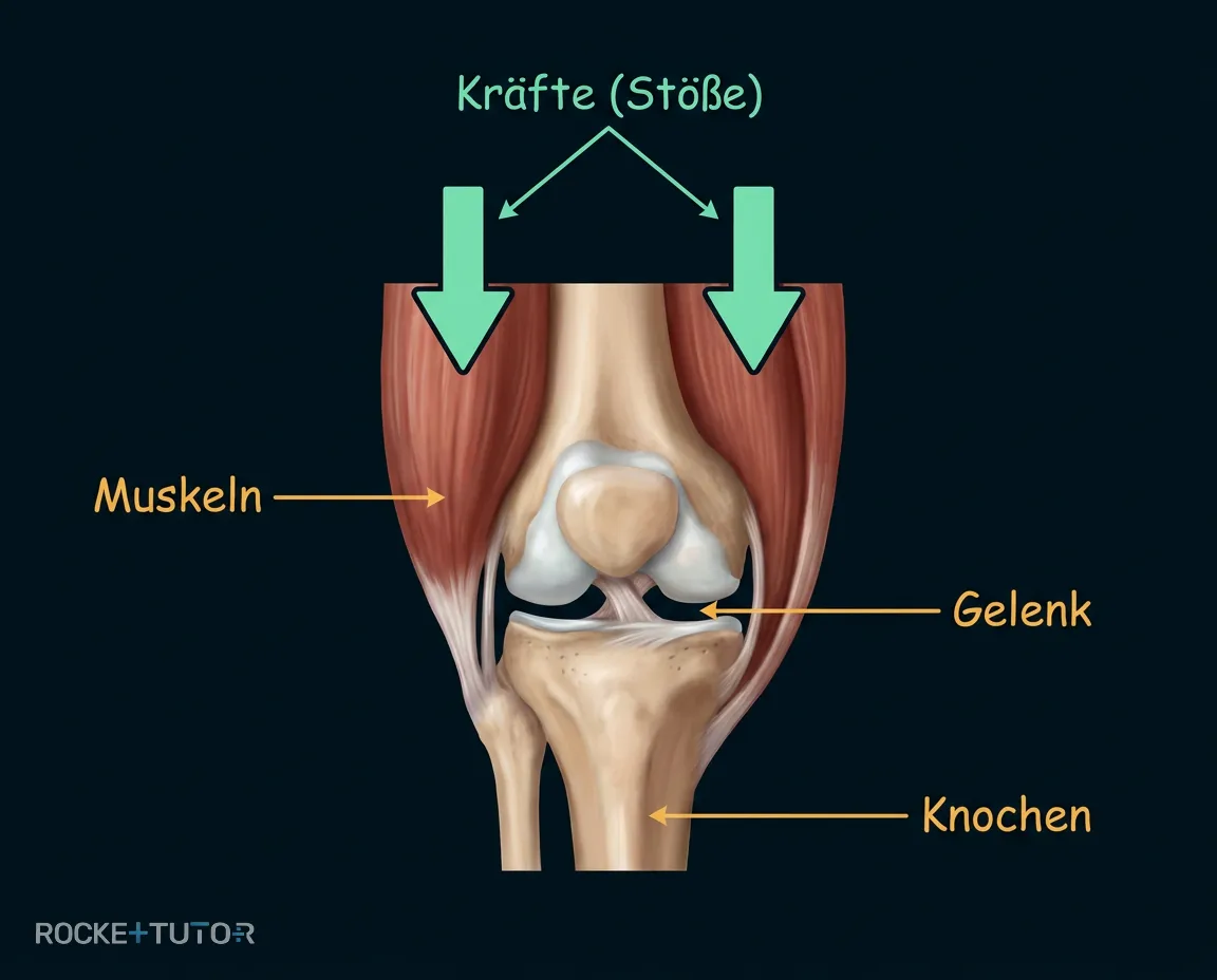 Muskeln als starke Stoßdämpfer