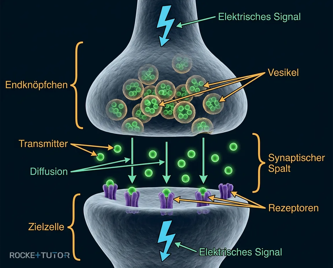 Aufbau und Funktion einer Synapse