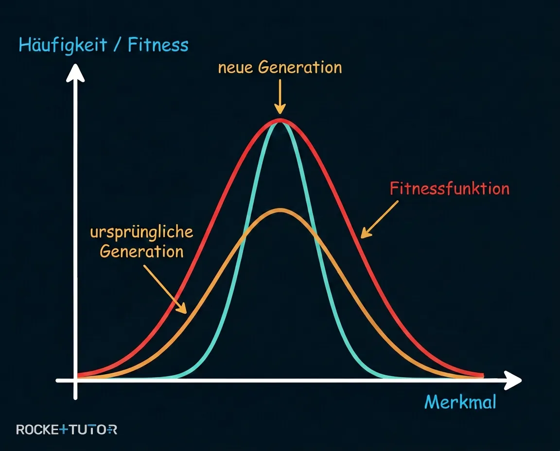 Diagramm zur stabilisierenden Selektion