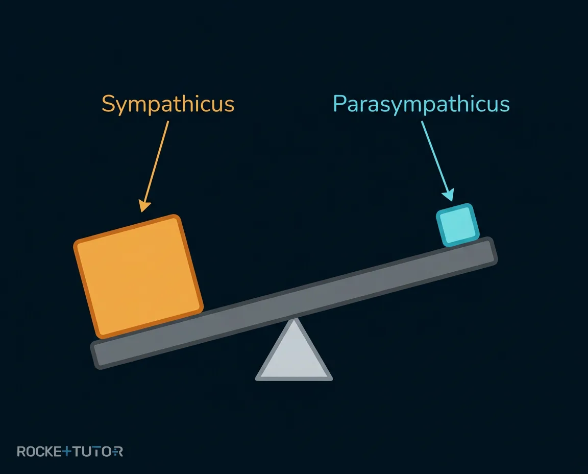Waage Sympathicus und Parasympathicus