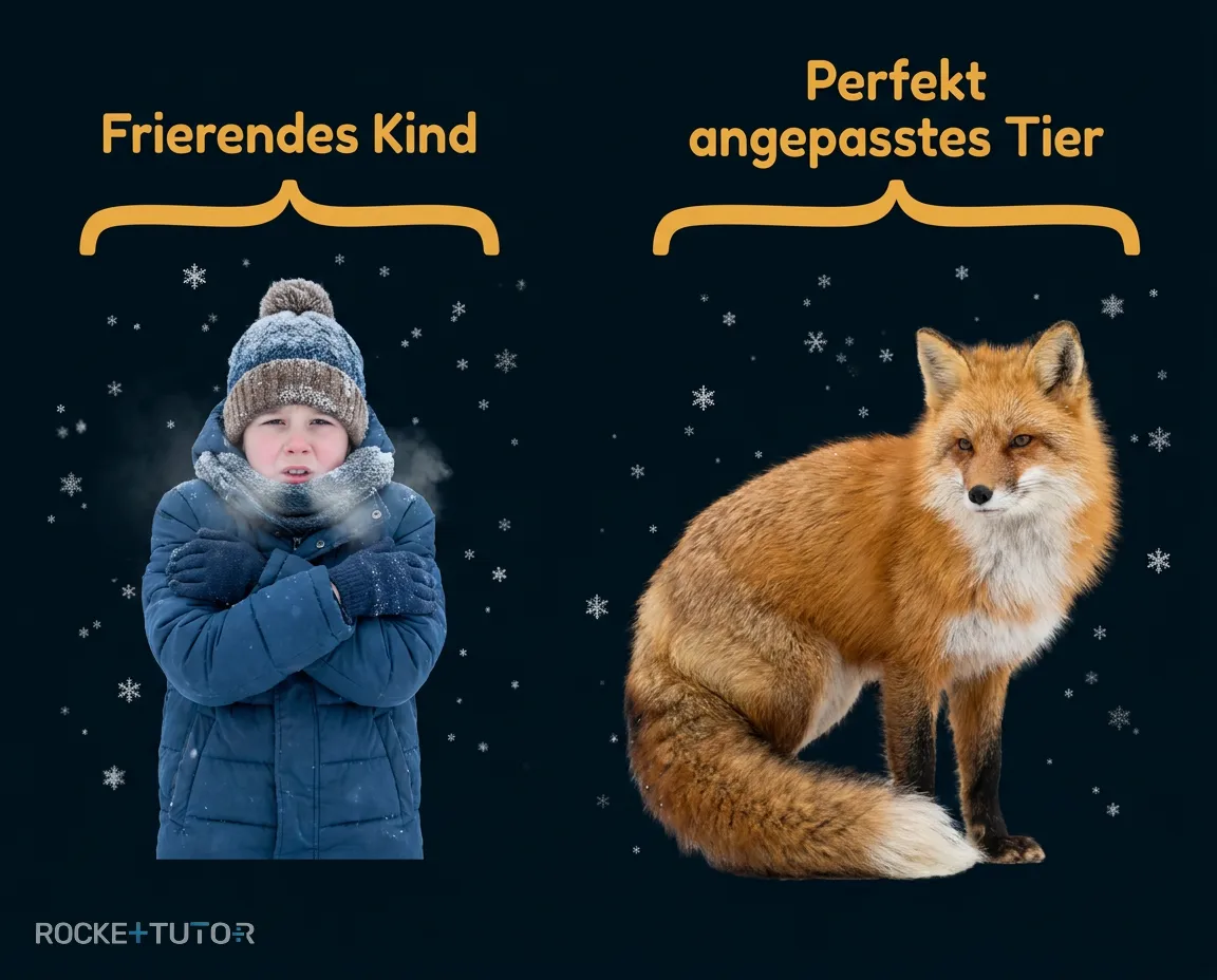 Tiere im Winterwald