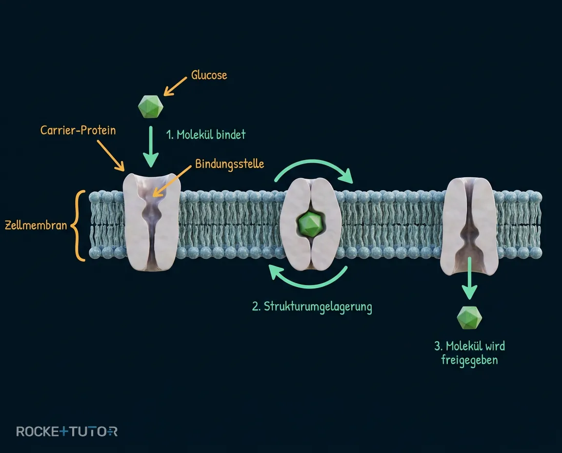 Carrier-Protein ändert seine Form