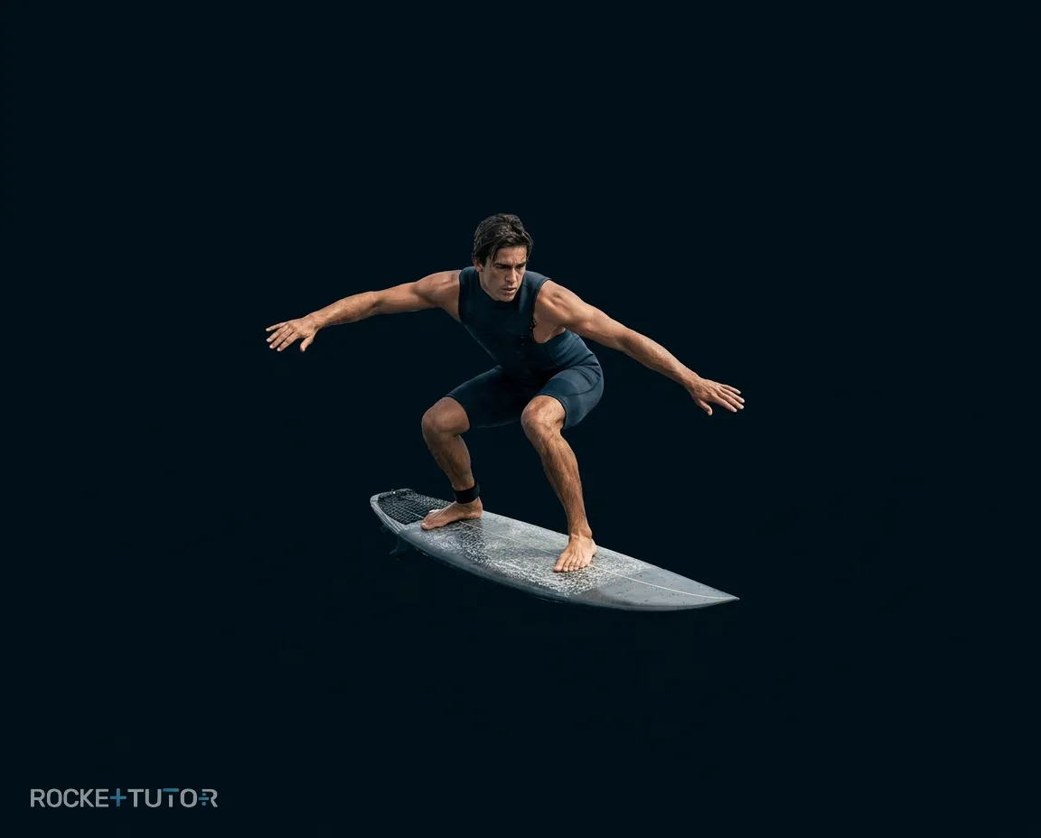 Surfer auf einer Welle