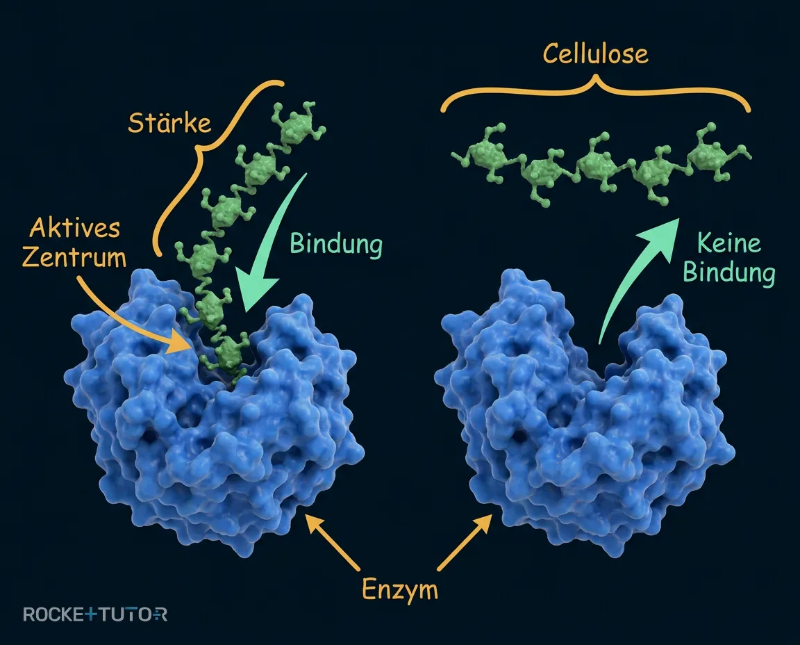 Struktur von Stärke und Cellulose
