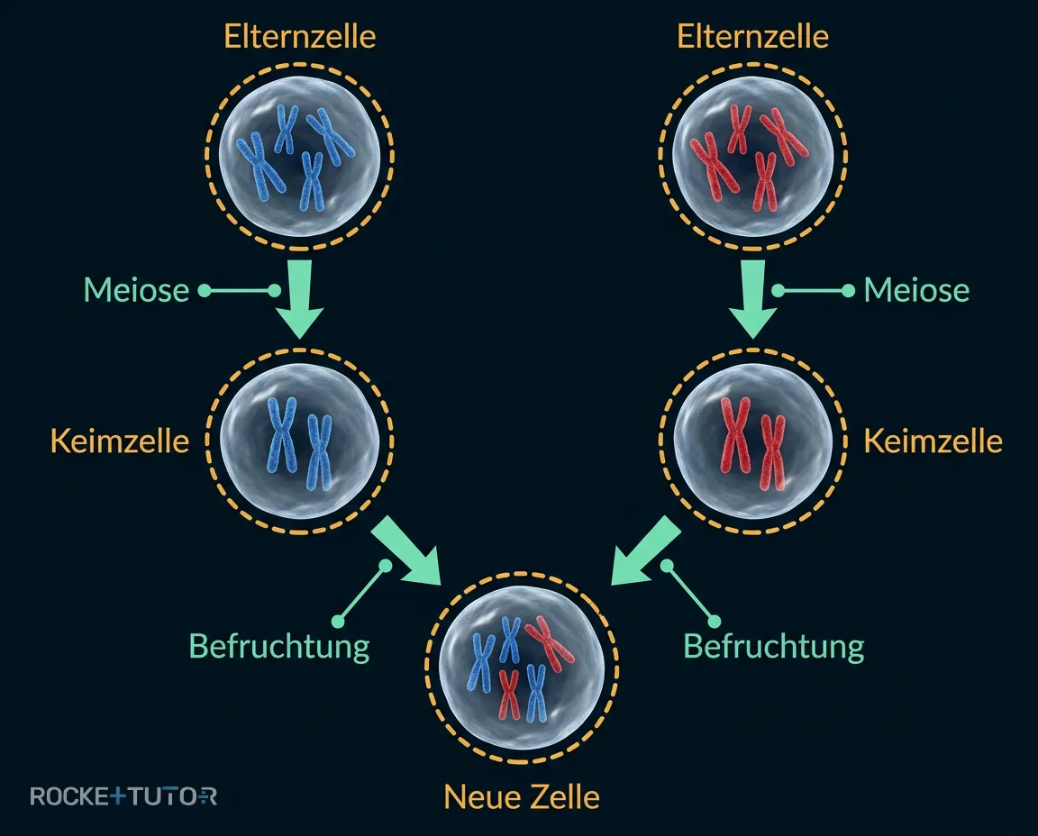 Zufällige Verteilung der Chromosomen