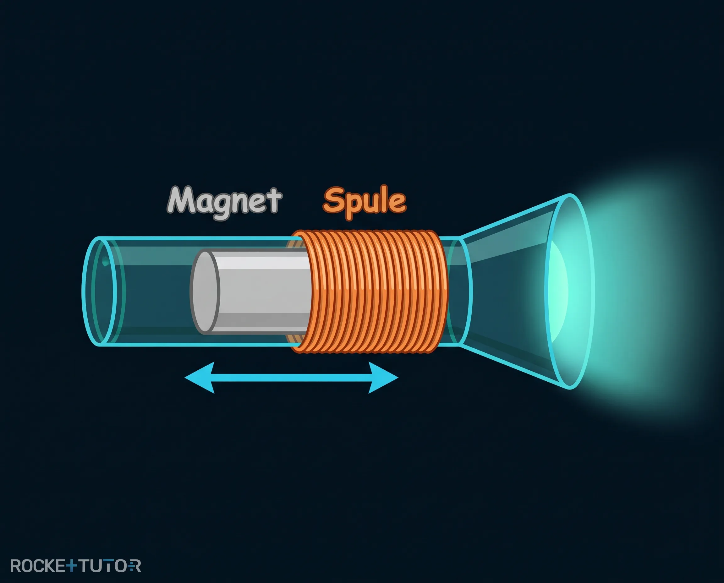 Schütteltaschenlampe und elektromagnetische Induktion