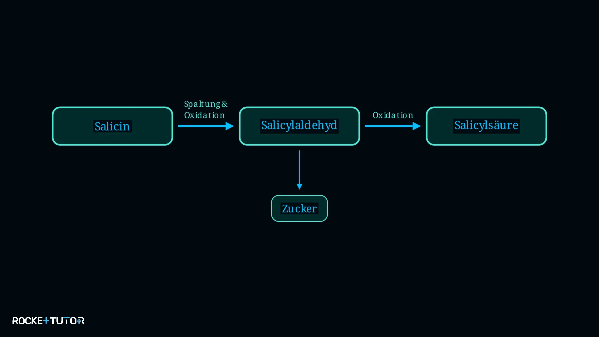 Reaktion von Salicin zu Salicylsäure