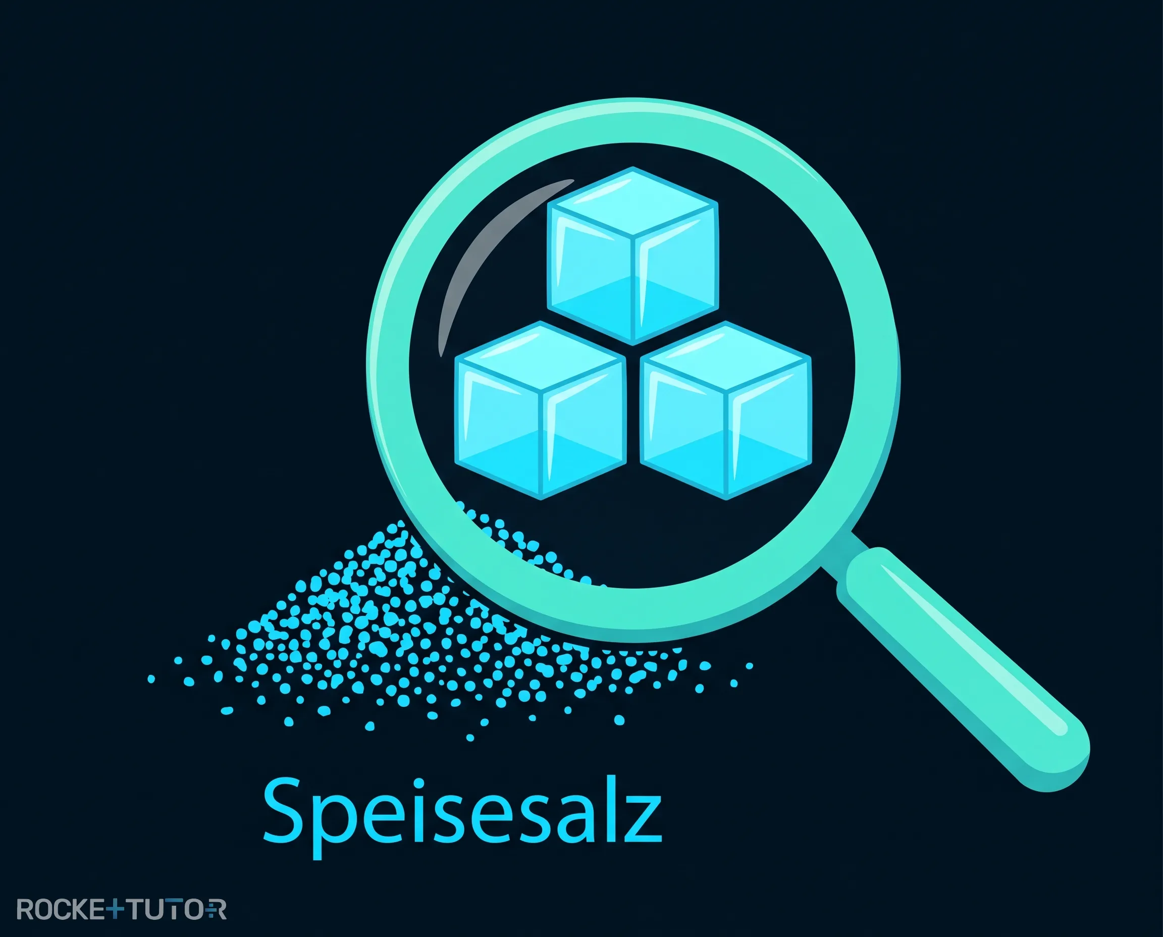 Salzkristalle unter der Lupe