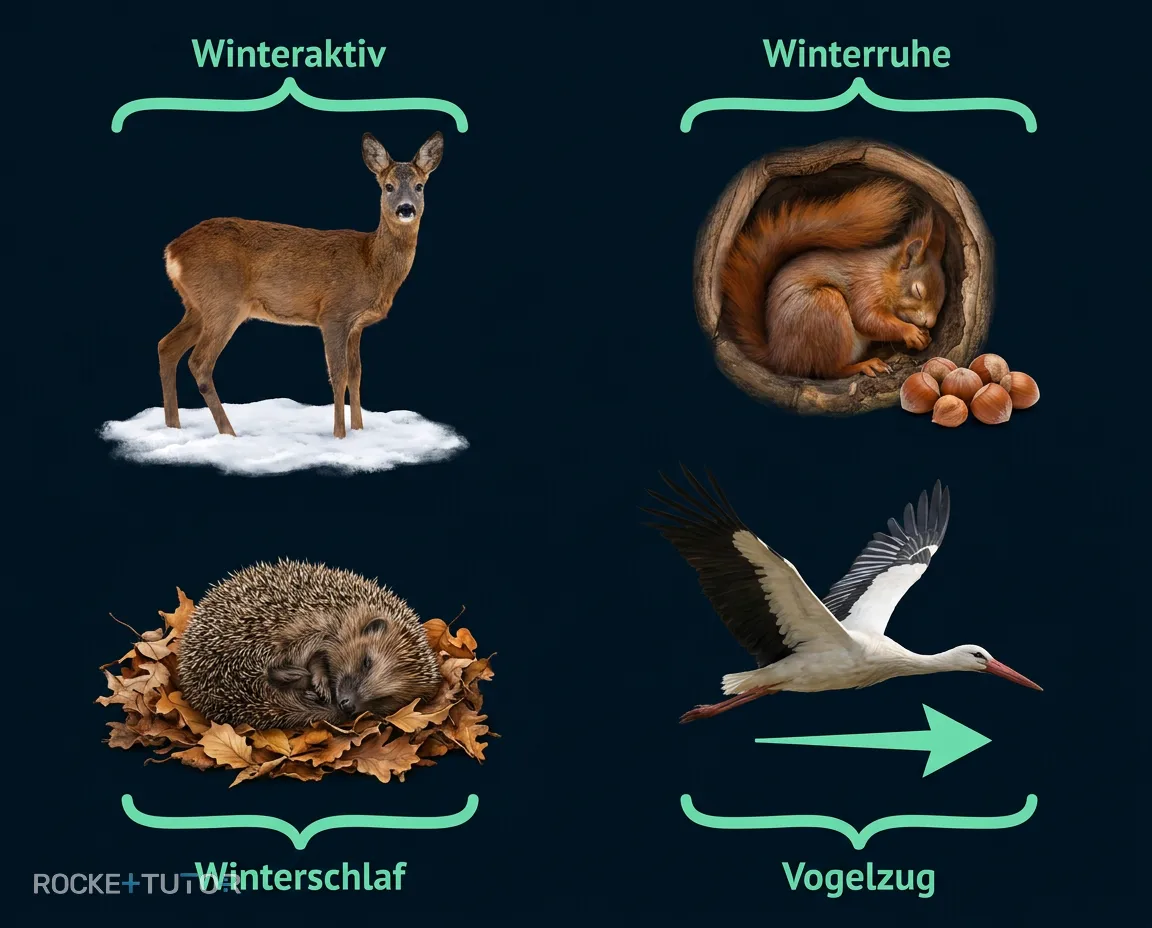 Übersicht der Überwinterungsstrategien